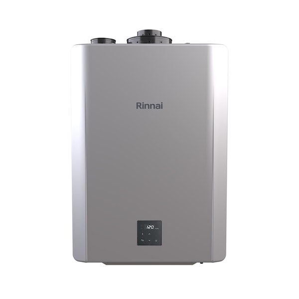 Rinnai Super High Efficiency Plus 10 GPM Residential 180000 BTU Exterior/Interior Gas Tnklss Water Heater RX180iN